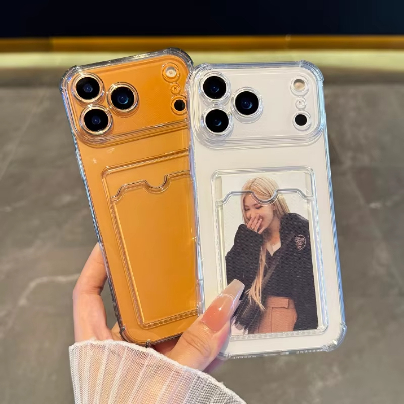 Camera Lens Protector - Capa transparente com compartimento para cartão