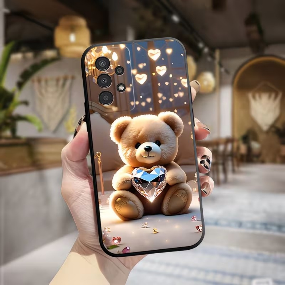 Samsung Galaxy A55 - Capa de Telefone Pintada com Cristais